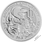 2025 Britannia and Liberty 1oz Silver Bullion